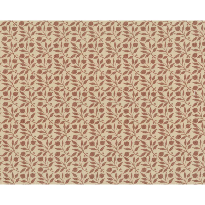 Patchworkstoff GRANADA, Hagebuttenranken, hellbraun, Morris & Co.