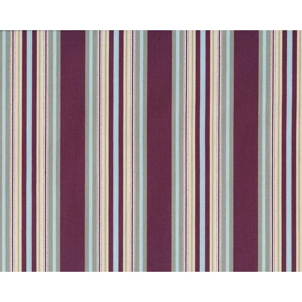 Patchworkstoff GYPSY CARAVAN mit Streifen, aubergine-lindgrün