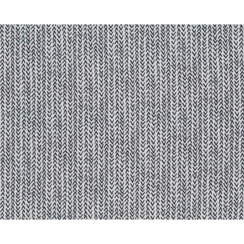 Patchworkstoff HARMONY, Zacken-Streifen, weiß-schwarz