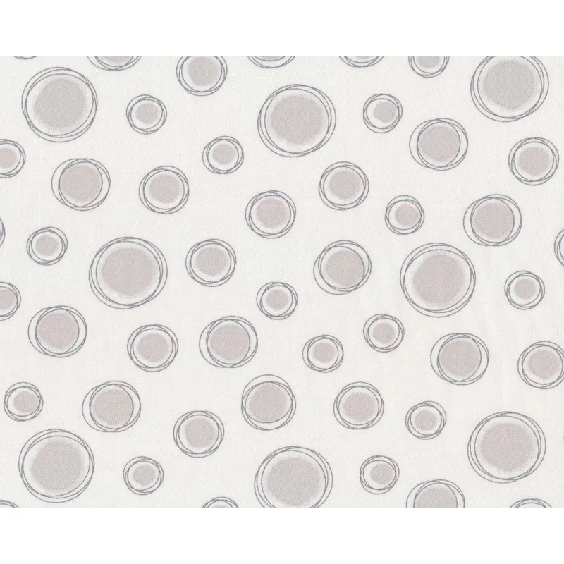 Patchworkstoff HEY DOT, Kringel mit Tupfen, gebrochenes weiß-hellgrau, Moda Fabrics
