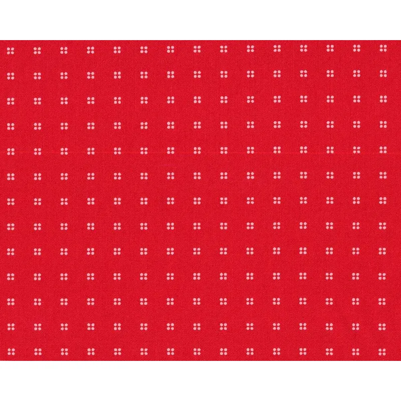 Patchworkstoff HEY DOT, Punkte im Quadrat, rot, Moda Fabrics