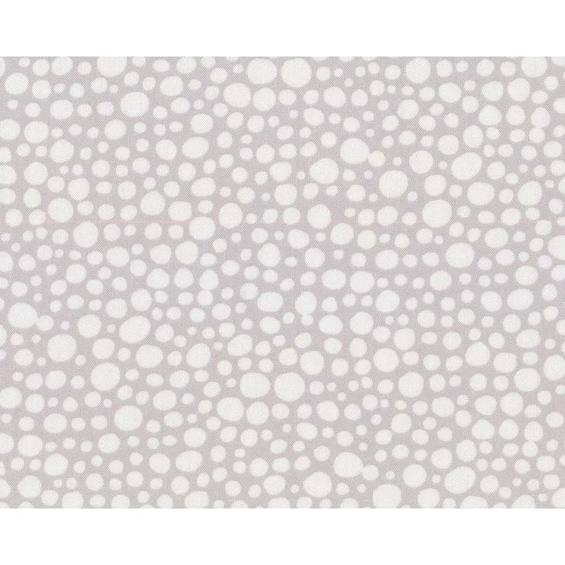 Patchworkstoff HEY DOT, Tupfen, hellgrau-gebrochenes weiß, Moda Fabrics