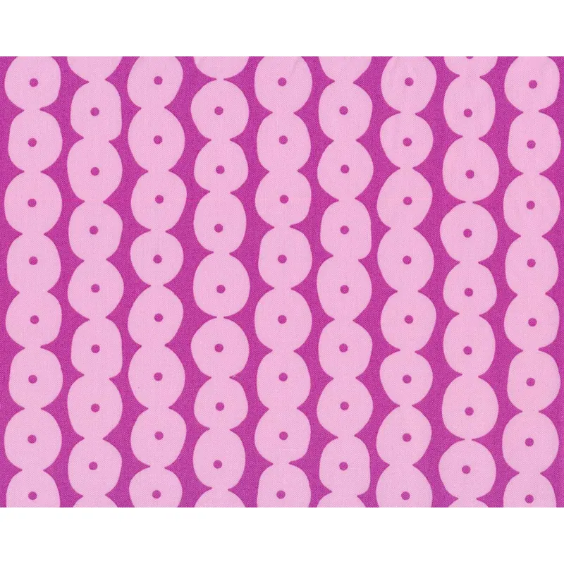 Patchworkstoff HEY DOT, Tupfenkette, hellrosa-fuchsialila, Moda Fabrics