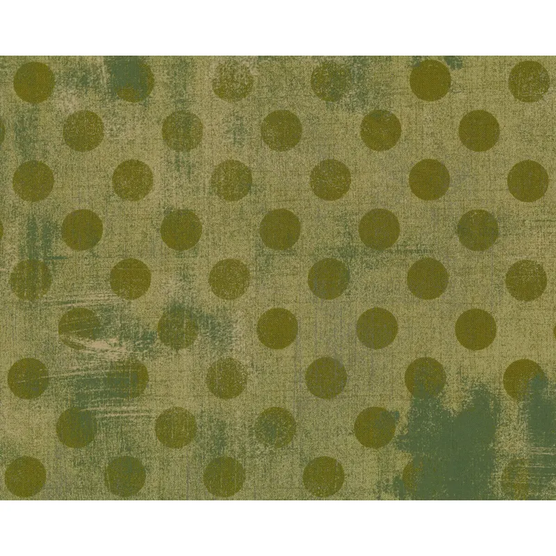 Patchworkstoff HITS THE SPOT, Punkte-Schraffur, olivgrün, Moda Fabrics