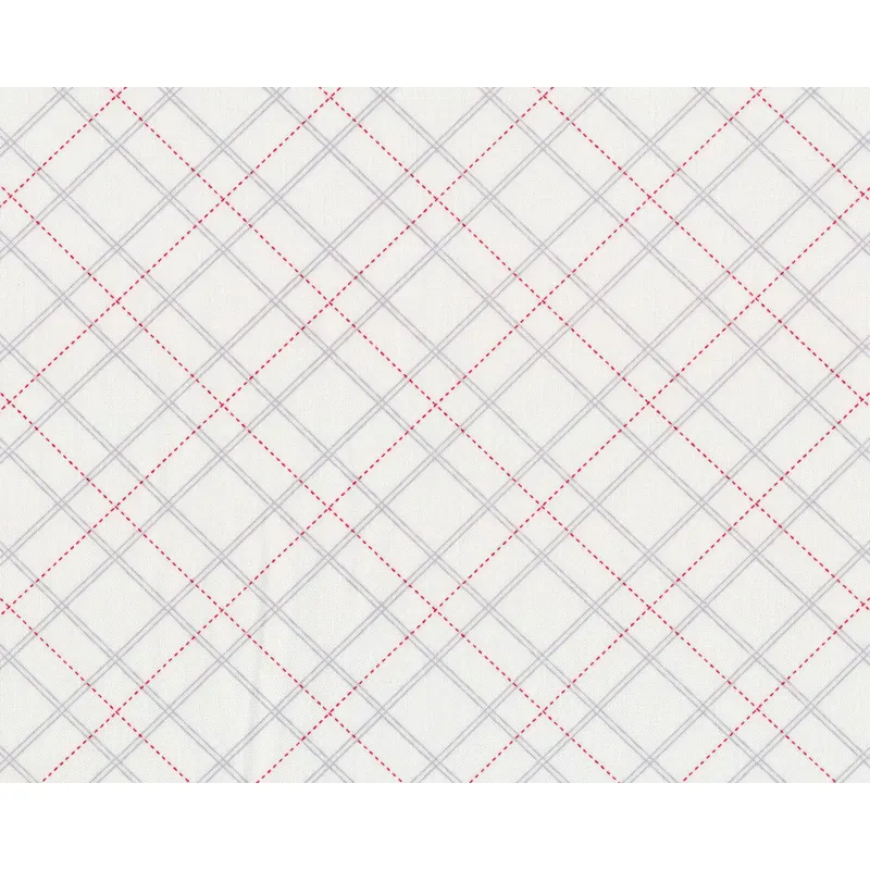 Patchworkstoff HOLIDAY LANE, Diagonalkaro, weiß, Henry Glass