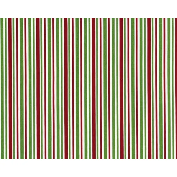 Patchworkstoff "Holly Jolly" mit Streifen, weinrot-helles moosgrün-weiß
