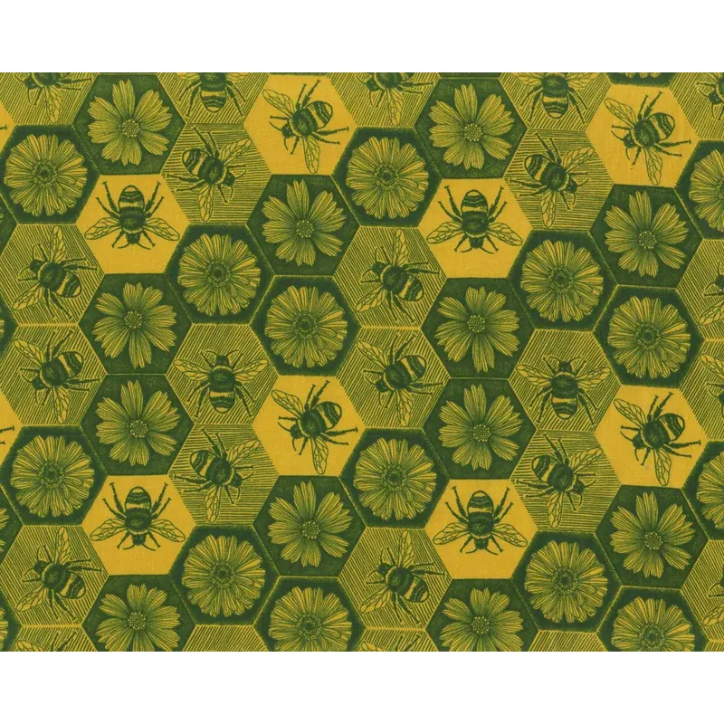 Patchworkstoff INDELIBLE INK, Bienen-Waben, Anna Maria Textiles