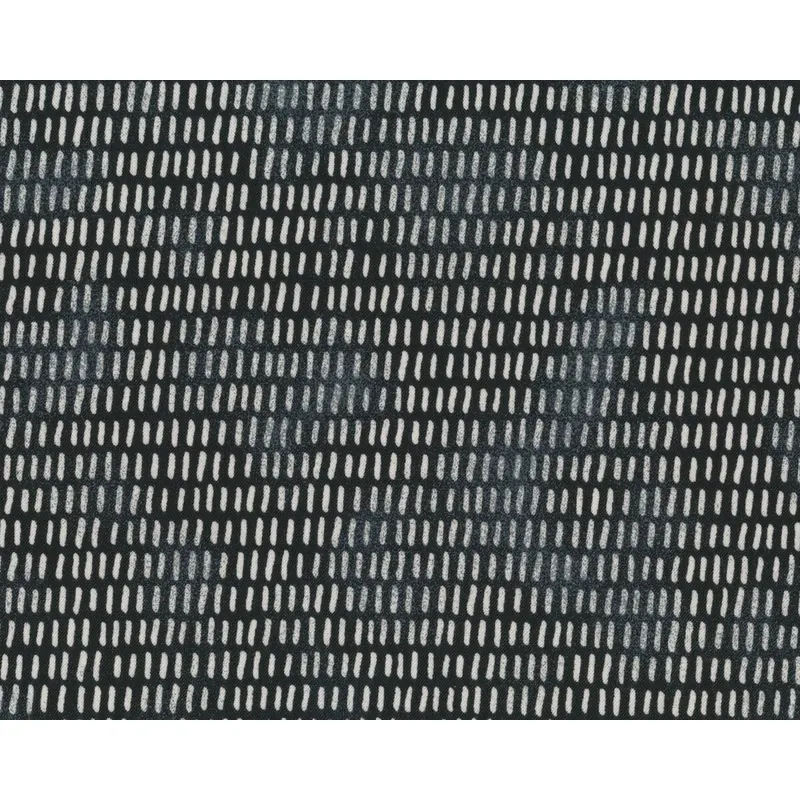 Patchworkstoff JUNIPER BERRY, Strichel-Streifen, schwarz-antikweiß, Moda Fabrics