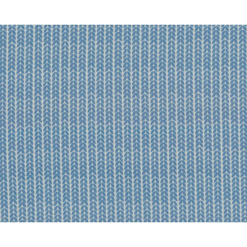 Patchworkstoff KNITTING HOOK, Strickmuster, stumpfes blau