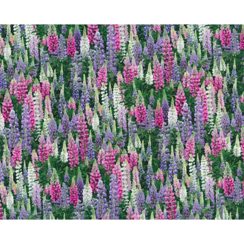 Patchworkstoff LANDSCAPE MEDLEY, Lupinen, Elizabeth's Studio