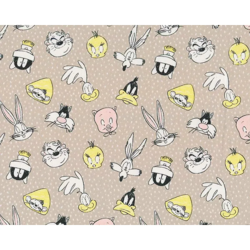 Patchworkstoff LOONEY TUNES, Daffy Duck, Tweety & Co., Camelot Fabrics
