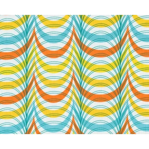 Patchworkstoff LOVELORN, Doppel-Wellen, orange-gelb