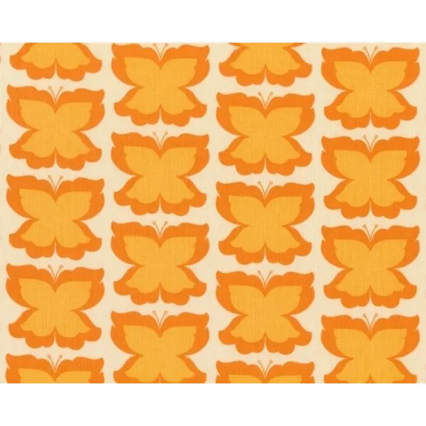 Patchworkstoff "Meadowsweet" mit Schmetterlingen, orange-helles orange