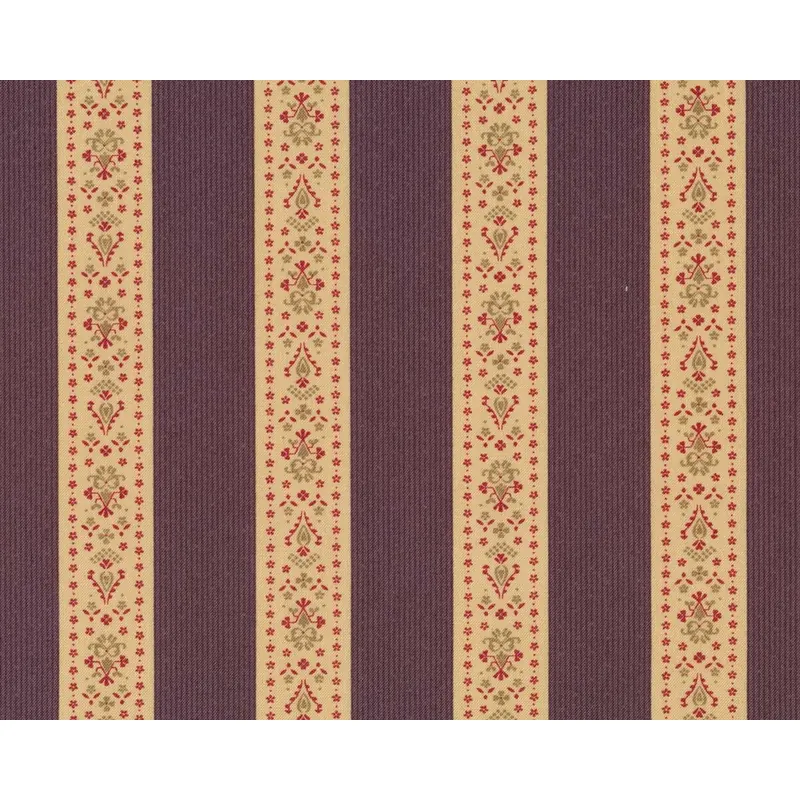 Patchworkstoff MILLE COULEURS, Zierbänder, stumpfes aubergine, Moda Fabrics