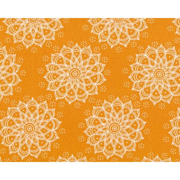 Patchworkstoff MINT TO BE, Sternen-Blüten, gedecktes orange