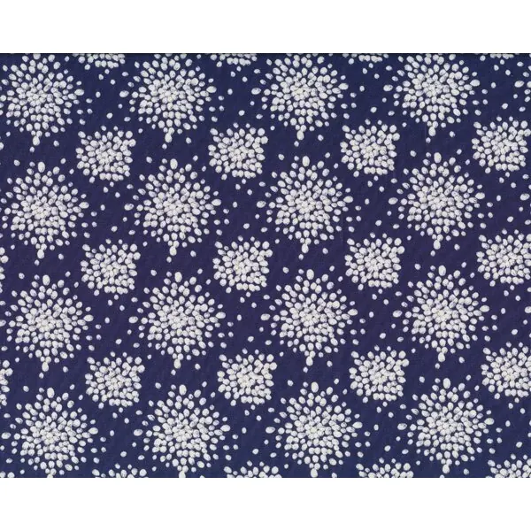 Patchworkstoff MINT TO BE, Tupfen-Muster, dunkelblau-weiß