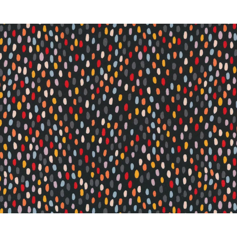 Patchworkstoff MOD CAT, Tupfen, schwarz, Windham Fabrics