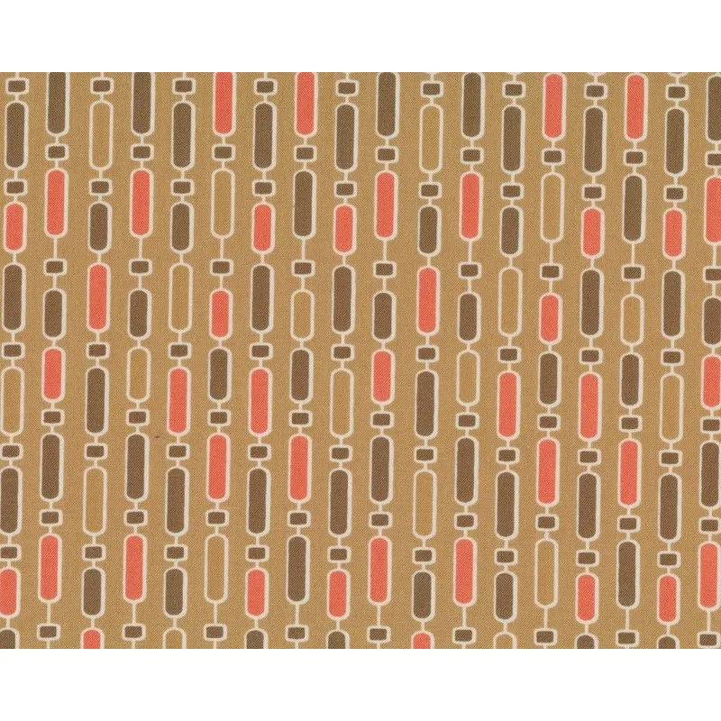 Patchworkstoff MODERN NEUTRALS, Ovalketten, helles hellbraun-gedecktes aprikot, Moda Fabrics