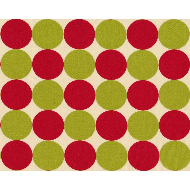 Patchworkstoff NECO, Kreise, rot-limette, Moda Fabrics