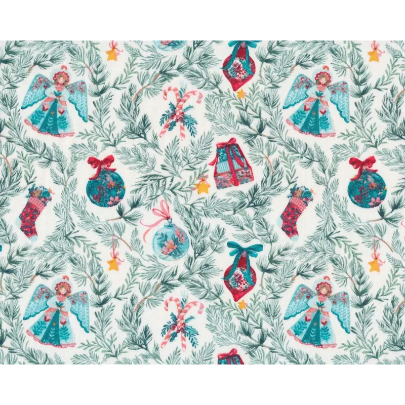 Patchworkstoff NOEL, Baumschmuck, wollweiß, Windham Fabrics