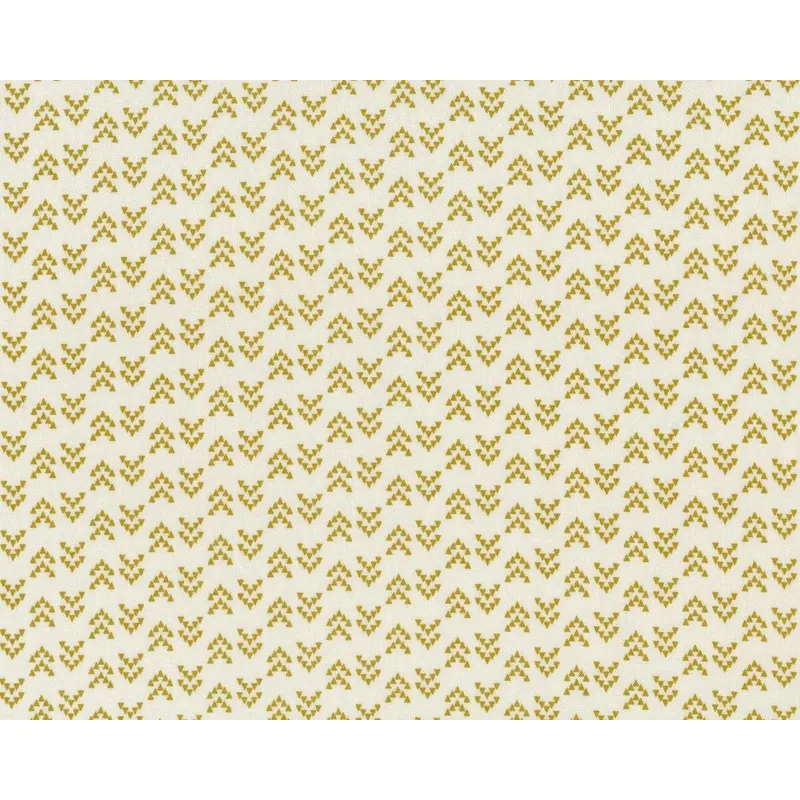 Patchworkstoff NOMAD, Dreieck-Pfeile, cremé-gelbolive, Moda Fabrics
