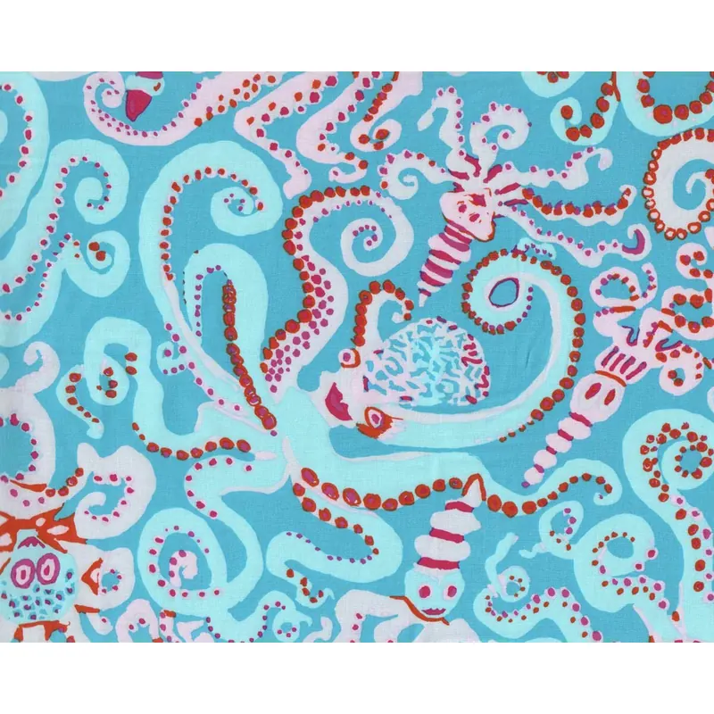 Patchworkstoff OCTOPUS, Kraken, türkis, Kaffe Fassett