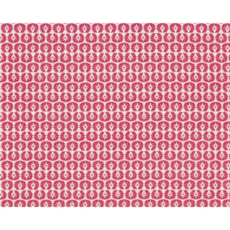Patchworkstoff OOH LA LA FRESH AND FRENCH, Kränzchen, weiß-rot