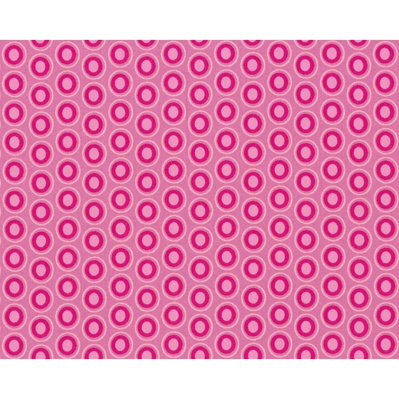 Patchworkstoff OVAL ELEMENTS, Pfauenaugen, pink, Art Gallery