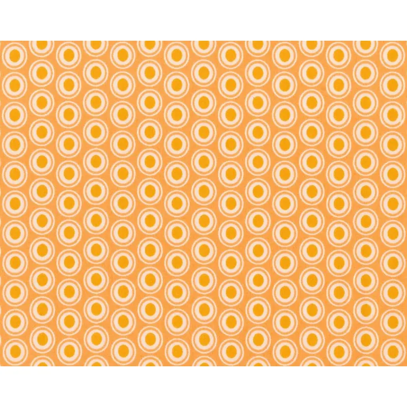 Patchworkstoff OVAL ELEMENTS, Pfauenaugen, stumpfes orange, Art Gallery
