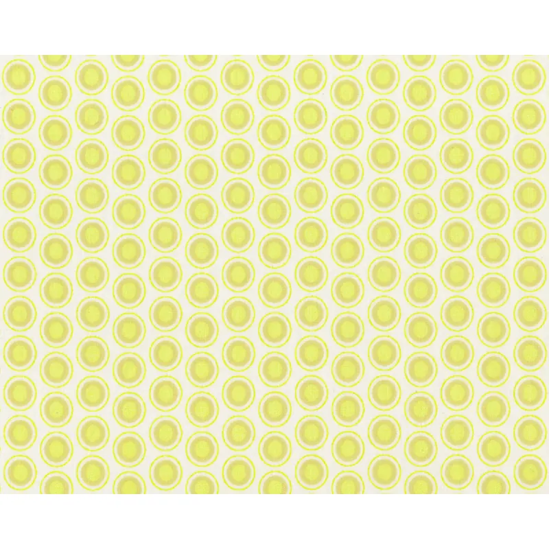 Patchworkstoff OVAL ELEMENTS, Pfauenaugen, wollweiß-helles limette, Art Gallery