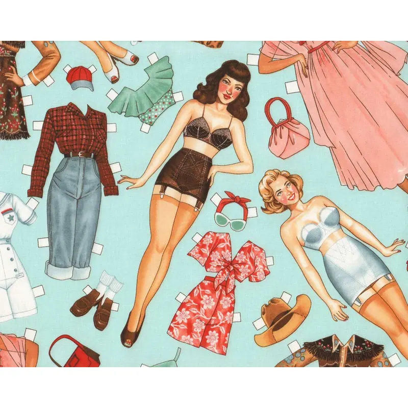 Patchworkstoff PAPER PIN-UPS, Pin-Up-Girls, Alexander Henry