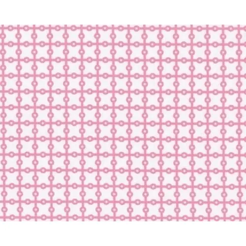 Patchworkstoff PILLOW & MAXFIELD mit Ring-Karo-Muster, rosa