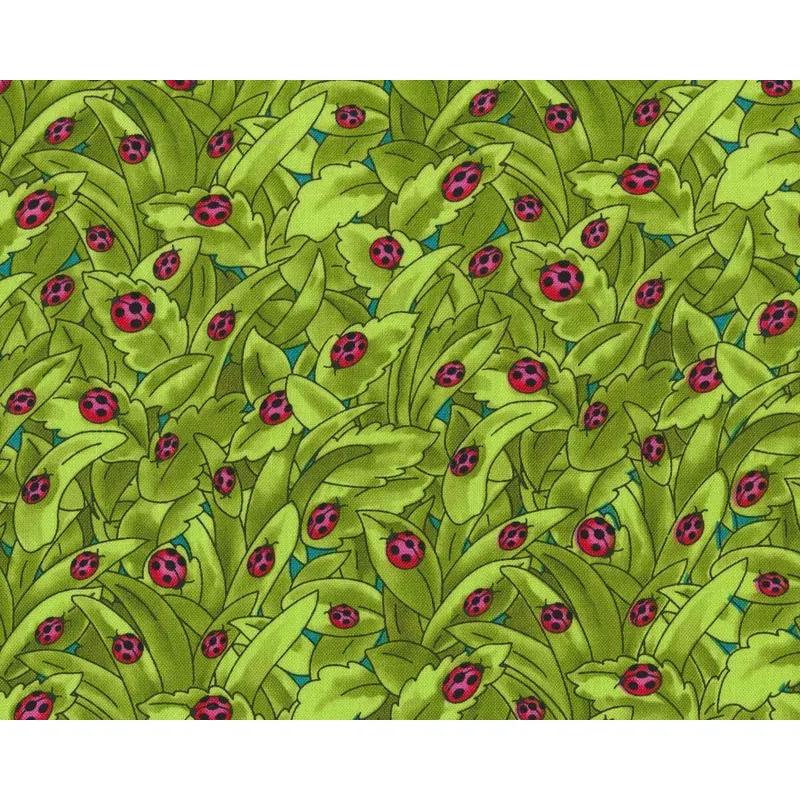 Patchworkstoff PIXIE PATCH, Marienkäfer, Blank Quilting