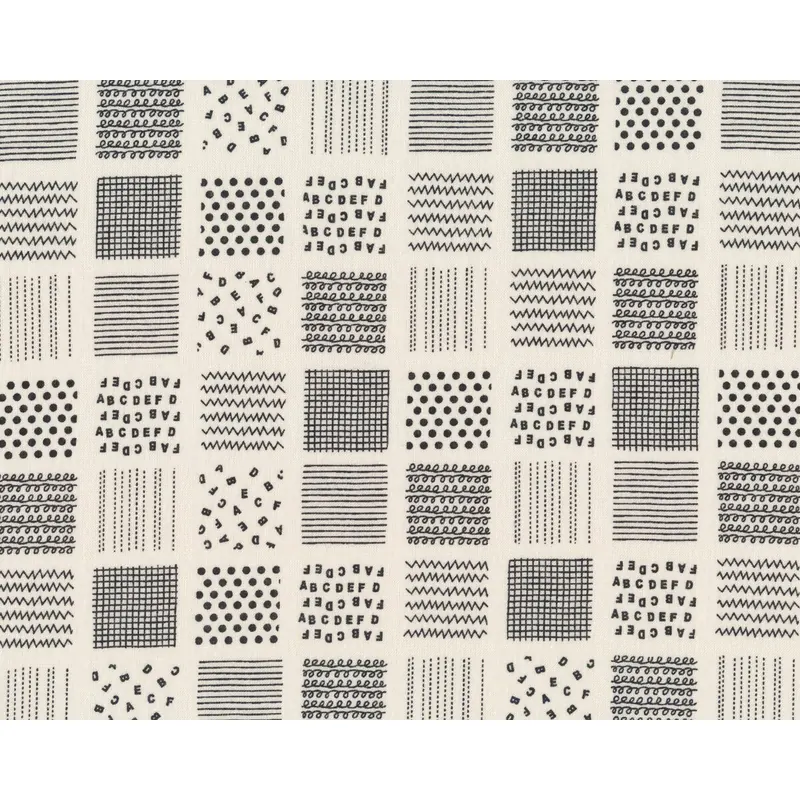 Patchworkstoff PLEASURES, Muster-Quadrate, natur hell, Robert Kaufman