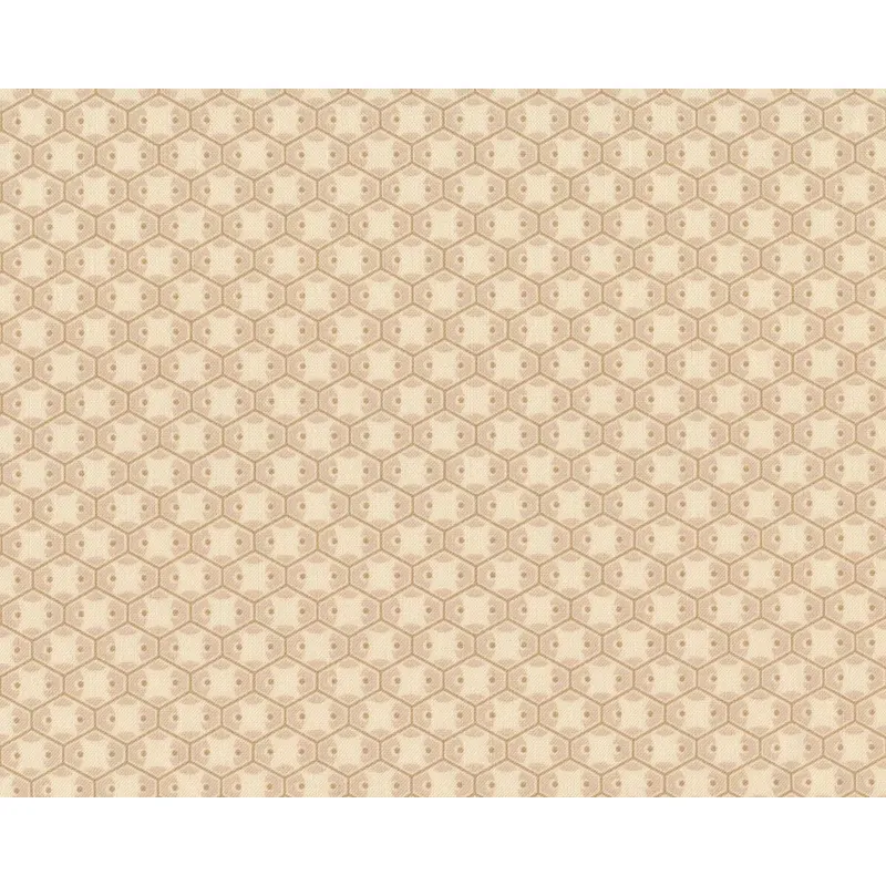 Patchworkstoff RED IS THE NEW NEUTRAL, Waben-Netz, helles beige