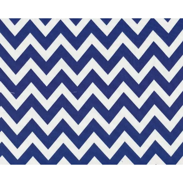 Patchworkstoff REMIX, breite Chevron-Zacken, blau-weiß