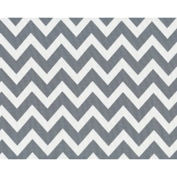 Patchworkstoff REMIX, breite Chevron-Zacken, grau-weiß