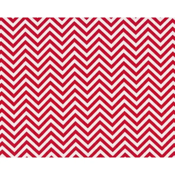 Patchworkstoff REMIX, schmale Chevron-Zacken, rot-weiß