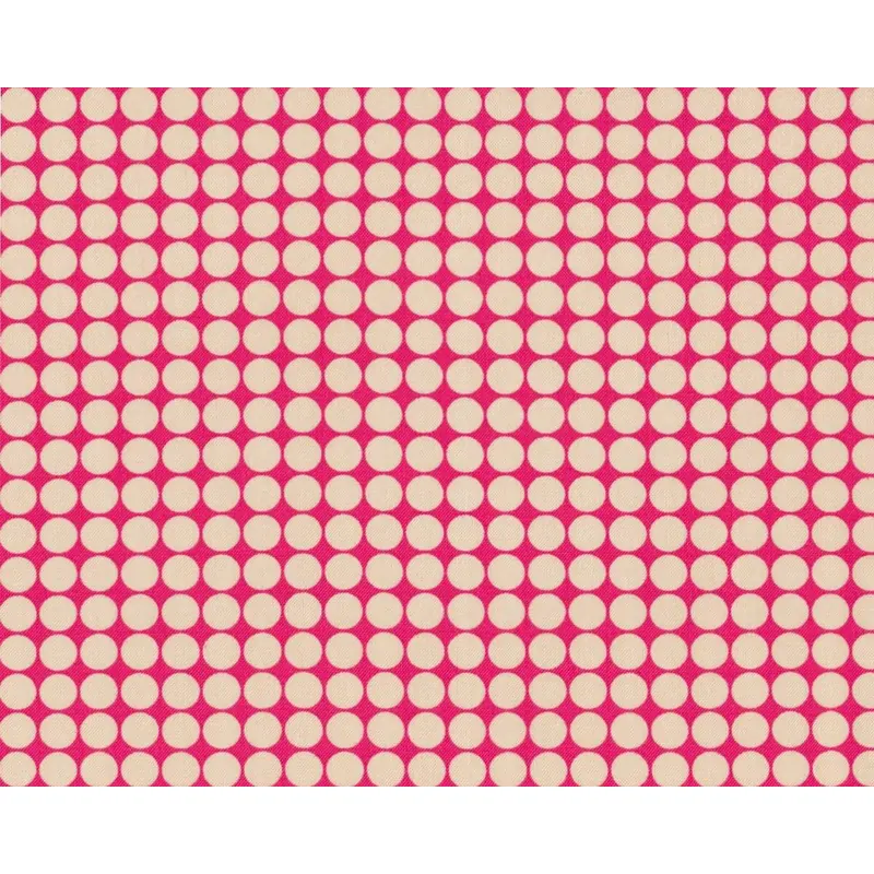 Patchworkstoff ROSEALEA, regelmäßige Kreise, helles fuchsia-hellbeige