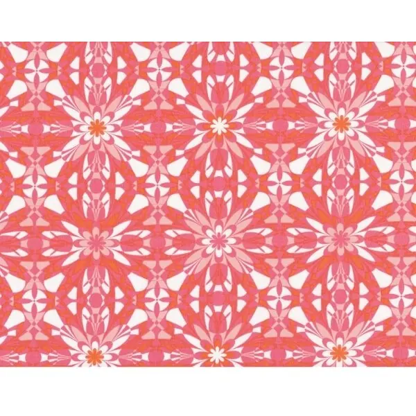 Patchworkstoff SILENT CINEMA, Kaleidoskop-Muster, pink-aprikot, Jenean Morrison