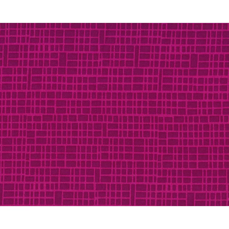 Patchworkstoff SIMPLY COLORFUL II, Rastergitter, aubergine-fuchsia, Moda Fabrics