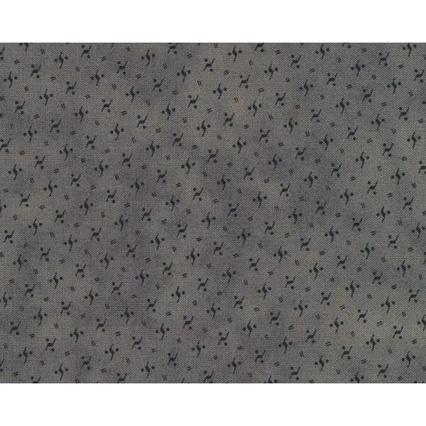 Patchworkstoff SNOWMAN GATHERINGS II, Punkt Komma Strich, steingrau-nachtblau, Moda Fabrics