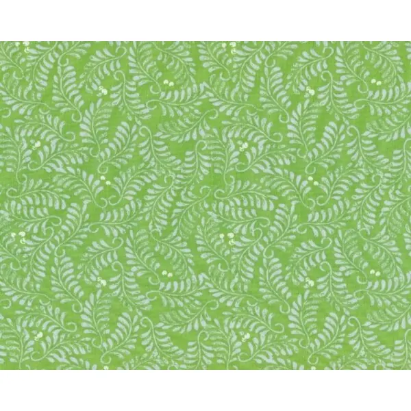 Patchworkstoff SOLSTICE, feine Blattranken, hellgrün, Moda Fabrics