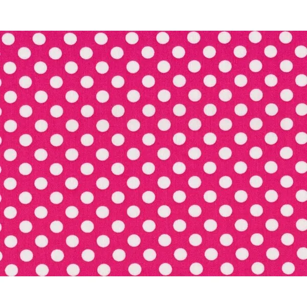 Patchworkstoff SPOT ON, regelmäßige Punkte, pink-weiß