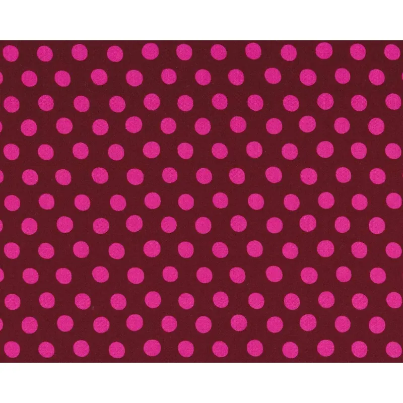 Patchworkstoff SPOT, Punkte, weinrot-pink, Kaffe Fassett