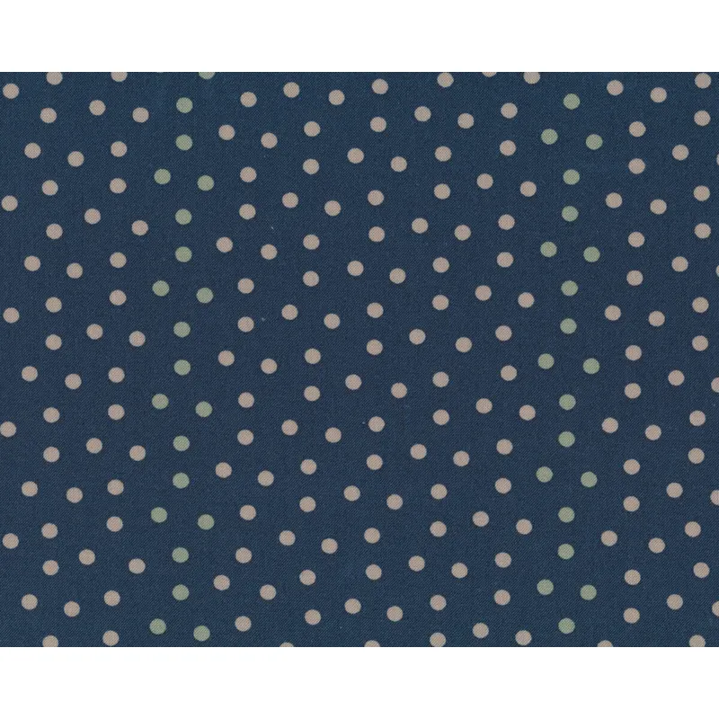 Patchworkstoff SWEET BLEND PRINTS, Punkte, nachtblau-hellbeige, Moda Fabrics