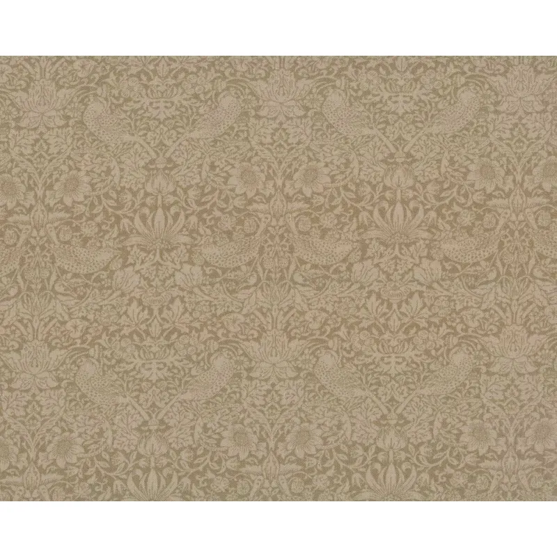 Patchworkstoff THE TRELLIS PALETTE, Vögel mit Erdbeeren, beige, Morris & Co.