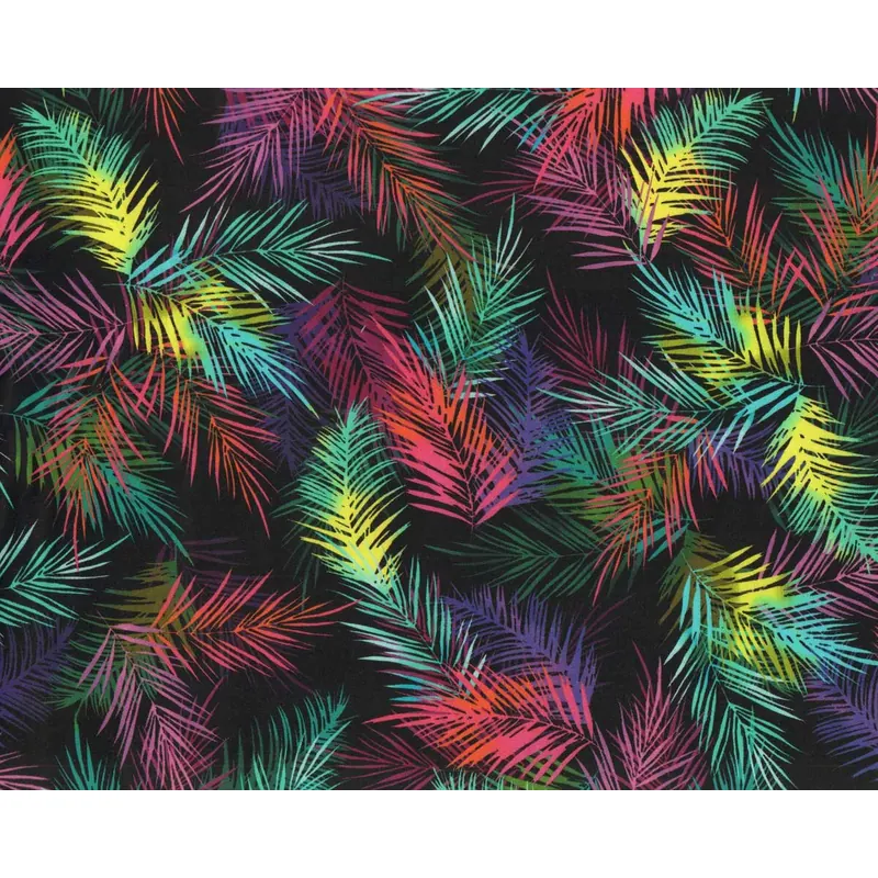 Patchworkstoff TROPICAL BREEZE, Blätter, Greta Lynn