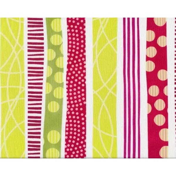Patchworkstoff TWIST STYLE, Muster-Streifen, fuchsia-helles apfelgrün