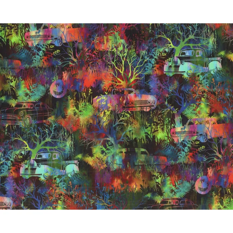 Patchworkstoff URBAN JUNGLE, Auto-Dschungel, In the Beginning